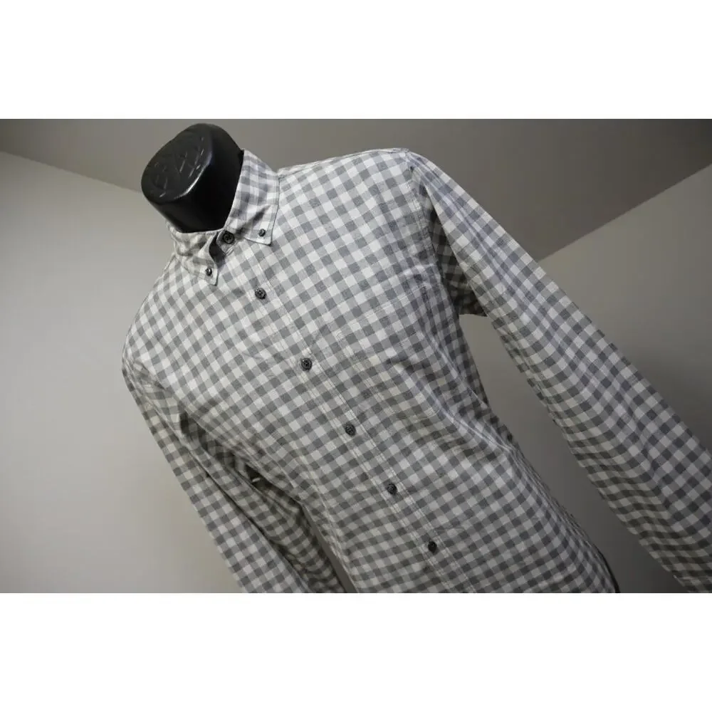 J Crew Slim‎ Fit Dress Shirt Plaid Casual Long Sleeve Button Up Mens Sz Medium